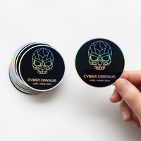 Autocollant d'étiquette de logo hologramme d'impression de conceptions personnalisées autocollant laser holographique en vinyle auto-adhésif personnalisé holographique