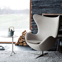 Fauteuil pivotant moderne en cuir, design minimaliste, pour salon/balcon - Fauteuil inclinable confortable en forme d'escargot