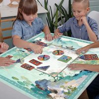 Tapis de jeu de mahjong chinois vert sarcelle, réduction du bruit, pour mahjong américain, poker, dominos