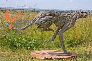 Statua di Animale in Bronzo Fuso su Misura, <span class=keywords><strong>Pantera</strong></span> (Scultura su Larga Scala di Leopardo/Ghepardo), Decorazione Artistica 3D per Giardino Esterno in Metallo - Product Image 5