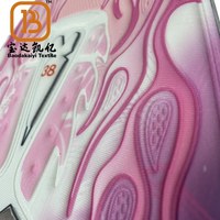 Chaussures de football en cuir PU respirant YH107, tige en maille volante, crampons confortables, design sportif élégant