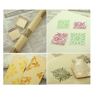 Tự Làm Nhiều Loại Vintage Ren Hoa Mẫu Vuông Bằng Gỗ Cao Su Lnk <span class=keywords><strong>Stamp</strong></span> - Product Image 5