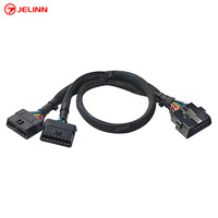 Universal OBD 2 J1962 OBDII Obd2 t-harness Splitter Spliter Y Cable con múltiples soportes de montaje para todas las marcas de automóviles