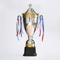 Trofeo de la Liga de Campeones de Metal Dorado y Plateado al por Mayor para Premios, Competiciones Deportivas, Golf, Trofeo Personalizado, Copa Grande