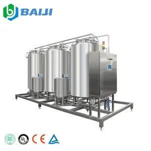 Full automatic pipeline CIP cleaning system for juice milk beverage
