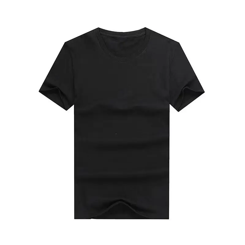 Camiseta de algodón de alta calidad para hombre, camiseta de último diseño con estampado personalizado, camisetas negras de algodón 100%