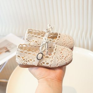 Cô Gái Mùa Hè Công Chúa Dép Non-Slip Mềm đế căn hộ Cho Nhỏ Để Trung Bình Trẻ Em Mary Jane Phong Cách Bé Giày - Product Image 2