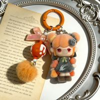 Porte-clés en peluche ours endormi et lapin, breloque de sac Kawaii, mini pendentif en peluche mignon, vente en gros, OEM & ODM disponibles