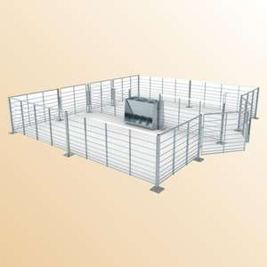 Jaula de Engorde de Cerdos de Acero Galvanizado en Caliente, Equipo de Granja de Larga Duración de la Marca HENGYIN - Product Image 1