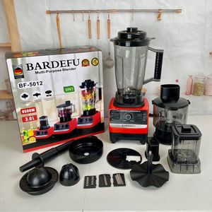 Licuadora Comercial 6 en 1 de Acero Inoxidable de Alta Potencia, Procesador de Alimentos Multifunción y Licuadora Eléctrica con Perilla para Cocina - Product Image 6