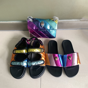 Ensemble de chaussures et de sacs de luxe pour femmes, design 2025, sac à main Kurting Geiger et mini sandales - Product Image 1