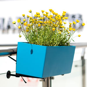 BRICE Pots de jardin suspendus, pots carrés auto-arrosants pour plantes d'intérieur, bac à jardin surélevé en PVC vinyle plastique - Product Image 2