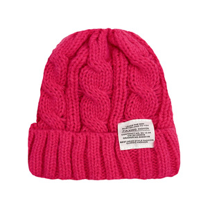 Autunno inverno tessuto lavorato a maglia cappello di lana per gli uomini delle donne in velluto caldo ispessito cappellino multicolore Versatile per uso Casual quotidiano - Product Image 2