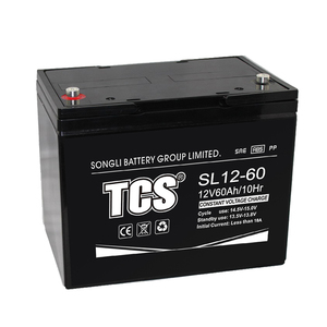 TCS SL12-60 12 볼트 60Ah 최고의 <span class=keywords><strong>Agm</strong></span> 배터리 태양열 최고의 충전 밀봉 납산 배터리 <span class=keywords><strong>Vrla</strong></span> <span class=keywords><strong>Agm</strong></span> 유지 보수 무료 납 기반 - Product Image 1