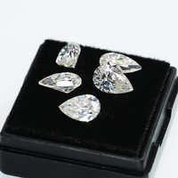 Pierres de Moissanite en vrac taille poire Goldleaf en gros, couleur DEF, clarté VVS, certifiées GRA, pour la fabrication de bijoux