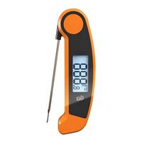 Termometer Daging Digital Lipat dengan Layar Bercahaya Putar dan Probe Suhu Makanan untuk BBQ dan Memanggang