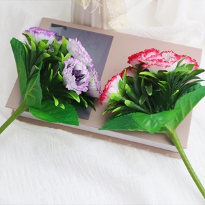 Flor de Peonía Artificial de Tallo Único, de Plástico y Seda, para Decoración del Hogar y Accesorios de Boda - Product Image 4