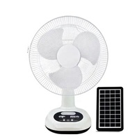 Facile à transporter pliable main rechargeable ventilateur solaire de 12 pouces pour la ventilation extérieure