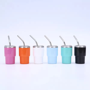 New 5 Piece Set 40oz Solid Color Tumbler Inner Steel Outer Plastic Portable Cup <b>With</b> Handle And <b>Straw</b> - Product Image 5