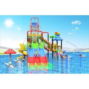 Aire de jeux <span class=keywords><strong>aquatique</strong></span> extérieure Splash Pad Sprinkler Floor Water Park Equipment Slides for Kids Play - Product Image 1
