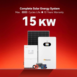 Off Grid Hybrid Solar Energy System 5KW 10 15 Panels With Battery and Complete Kit for Home HZEB-LCT-5 Off Grid Hybrid Solar Ene - Product Image 2
