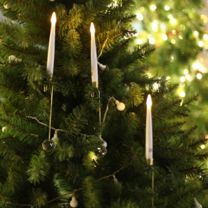 Nouvelles bougies décoratives sans fil à LED pour sapin de Noël, bougies décoratives pour la maison, bougies magiques à LED, ensemble de bougies coniques - Product Image 1