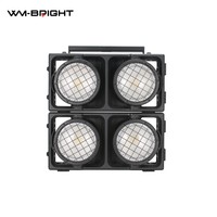 Luz de escenario LED RGBAL IP65 de 2 ojos con modo DMX Ra90 de aleación de aluminio para eventos en almacenes