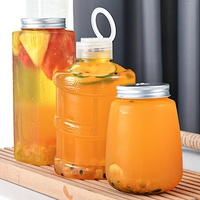 친환경 일회용 플라스틱 병 330ml, 500ml, 750ml, 1리터, 물, 주스, 음료 테이크아웃 사업에 적합