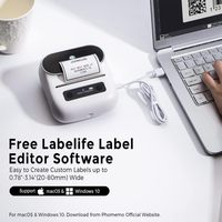Untuk Phomemo M220 Printer foto termal portabel ukuran Mini BT USB antarmuka 75mm catatan tempel kompatibel warna gaya plastik Mater
