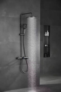 Ensemble <span class=keywords><strong>de</strong></span> douche mural <span class=keywords><strong>de</strong></span> luxe en laiton à 4 fonctions, avec boutons <span class=keywords><strong>de</strong></span> style piano et <span class=keywords><strong>barre</strong></span> coulissante, idéal pour hôtels et villas - Vente chaude - Product Image 2