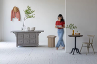 Meubles anciens scandinaves décoratifs en pin récupéré Buffets de meuble de rangement
