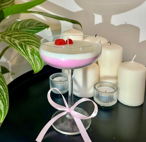 LANJO Bougie artisanale d'aromathérapie au café et à l'orange, design réaliste de dessert, en cire de soja superposée, décoration sucrée - Product Image 3