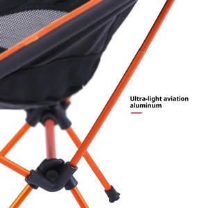 Chaise pliante moderne avec dossier en tissu Oxford et alliage d'aluminium, mobilier d'extérieur, jardin, camping et pêche, portable - Product Image 4
