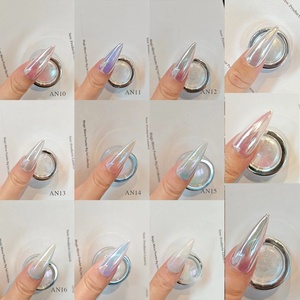 Nhãn Hiệu Riêng 12 Màu Sắc 0.2G Trắng Cổ Tích Ice Ngọc Trai Chrome Sắc Tố Vỏ Móng Tay Bụi Gương Aurora Móng Tay Nghệ Thuật Bột - Product Image 3