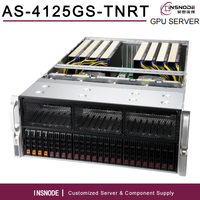 Serveur GPU 4U AS-4125GS-TNRT AMD EPYC 9004/9005 double socket 8x PCIe 5.0x16 pour l'entraînement IA et l'apprentissage profond, serveur rack DDR5 RECC