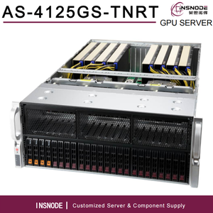 เซิร์ฟเวอร์ GPU รุ่น AS-4125GS-TNRT 4U สำหรับ AMD EPYC 9004/9005 แบบ Dual Socket 8x PCIe 5.0x16 รองรับการฝึกอบรม AI และ Deep Learning แบบ Rack Server พร้อมหน่วยความจำ DDR5 RECC - Product Image 1