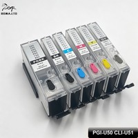 BOMA - 6 Farben PGI-450 CLl-451 Leere Tintenpatronen für Canon IX6540 IX6840 IP8740 MG5440 MG5540 MG5640 MG6340 MG6440 MG6640