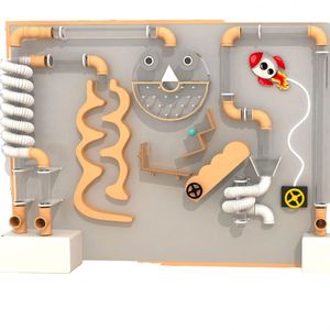 Mur de balles interactif pour aire de jeux intérieure, nouveau produit pour les écoles, les centres commerciaux, piscine à balles pour enfants, équipement de jeux souples - Product Image 3