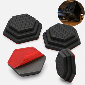 Factory Custom <b>Silicone</b> Rubber Speaker Isolation Pad Studio Monitor Vibration Damper OEM Molding Service Acoustic Hifi Audio - Product Image 1