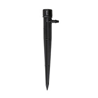 Arroseur d'irrigation goutte-à-goutte de jardin en plastique DaringFish, à insertion au sol, réglable 13 cm, avec tige intégrée à huit trous et rotation à 360 degrés