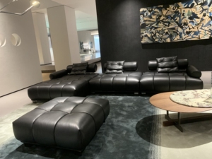 Giá tốt nhất ý Modular góc sofa sang trọng Đồ nội thất phòng khách đặt sofa da - Product Image 2