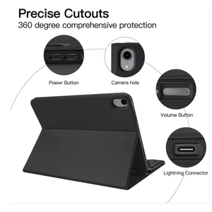 Desmontable para funda de teclado para iPad 11th Generation 10,9 pulgadas 2025 <span class=keywords><strong>Stand</strong></span> Folio <span class=keywords><strong>Keyboard</strong></span> Cover Pencil Tablet Covers - Product Image 6