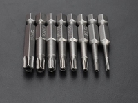 Harga Pabrik OEM Berkualitas Tinggi Industri 1/4 inci Hex Shank S2 Baja Magnetik Pengaman Anti Rusak Obeng Torx