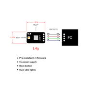 Récepteur de diversité ELRS double Axisflying ES900 915 MHz / 868 MHz avec TCXO intégré pour avions RC, drones FPV longue portée, pièces DIY