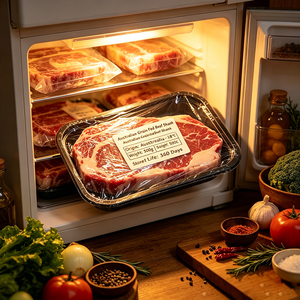 Custom Frozen Food <strong>Labels</strong> - Deep Freeze Adhesive For Meat Seafood Ice <strong>Cream</strong> Packaging - Product Image 2
