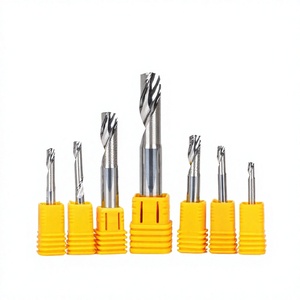 YUFU 3.175 Carbide Tin Coated Milling Cutter OEM Customizable CNC Acrylic/PVC <b>Engraving</b> <b>Tool</b> 55HRC Single Flute - Product Image 2
