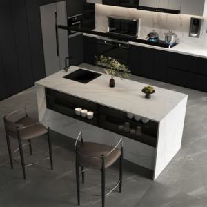 1600x3200 מ "מ לבן אבן מסונטרת גימור מלוטשת אש/ללבוש/החלקה עמיד מטבח אי - Product Image 1