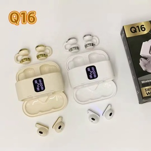 Casque intra-auriculaire deux-en-un <span class=keywords><strong>Q16</strong></span> pour couple, haute qualité sonore, affichage numérique LED, sans fil 5.3, étanche IPX5 - Product Image 1