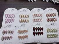 JIAZHIMU Ongles 3D Faits Main en Acrylique – Vente en Gros – Designs Tendance : Amande, Stiletto, Papillon, Carré