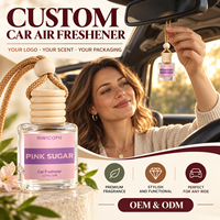 Désodorisant de voiture personnalisé, parfum sucré rose, emballage personnalisé, désodorisant de voiture en gros, cadeau suspendu